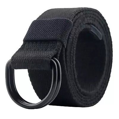 ALPHYLY Canvas Belt Double D-ring Belt Canvas Web Belt For Men/Women Casual • $13.66
