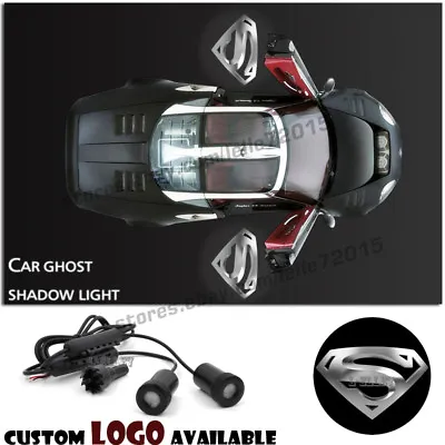 $17.47 • Buy Silver Superman Car Door Projector Laser Ghost Shadow Welcome Courtesy Light