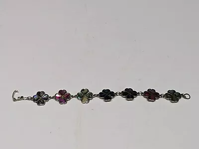 Vintage Abalone Clover Child Bracelet • $11.59