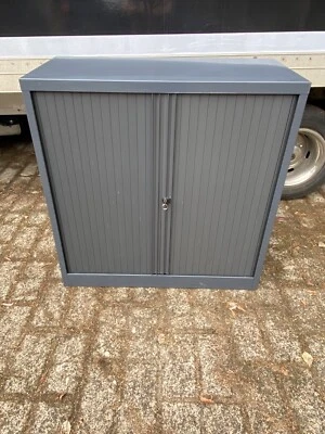 £65 • Buy Bisley Tambour Steel Filing Storage Workshop Garage Stable Cabinet Cupboard