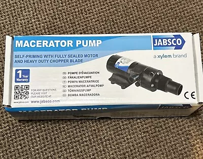 Jabsco Macerator Self-Priming Pump 12V Model (2092) | New! +Free Shipping • $159.99