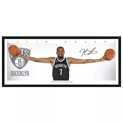 $39.99 • Buy Kevin Durant Nets Wings Signed Framed Poster Lebron Curry Basketball Memorabilia