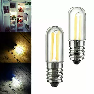 Dimmable Mini LED Fridge Light E14 E12 1W 2W 4W Filament COB Bulbs Home Lamp RO • $2.35