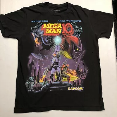 Mega Man 10 Capcom Video Game Art Size L Large Black T Shirt  • $23.99