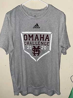 Adidas Mississippi State Baseball Player Shirt Men’s Large Omaha Challenge • $39.99