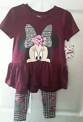 Disney Junior -  Minnie Mouse Top & Leggings 2pc Outfit Size 3T. Brand New  • $8