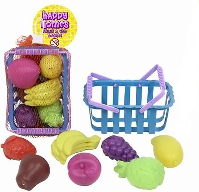 £4.99 • Buy Fruit Veg Basket Toys Kids Children Pretend Play Plastic Shopping Grocery Food