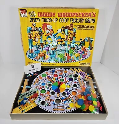 Woody Woodpecker Crazy Mixed Up Color Factory 1972 Board Game 100% Complete  • $19.99