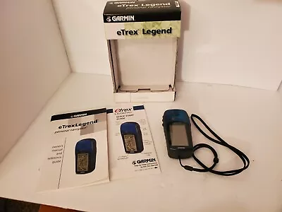 Garmin Etrex Legend Personal Navigator Gps System Blue Waterproof  • $22.99