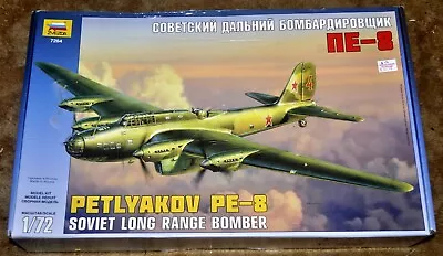 Zvezda 7264 1/72 Petlyakov PE-8 Soviet Long Range Bomber Unstarted Model Kit • $59