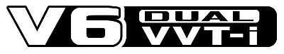 V6 DUAL VVTI Vinyl Sticker Decals For Toyota Prado - SET Of 2 • $10