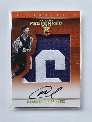 $33.95 • Buy 🏀2016 Panini Preferred Silhouettes Rookies /25 Marquese Chriss RC Rookie Auto🏀
