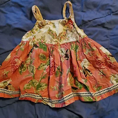 Sz 4 Matilda Jane Mismatch Bold Floral Knot Sundress • $19