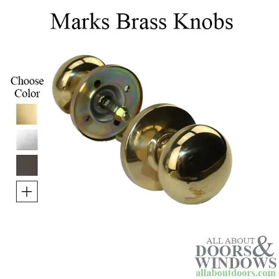 Marks Door Knob Pair For Security Doors Fits 22Ac Mortise Locks Security Knobs • $37.93