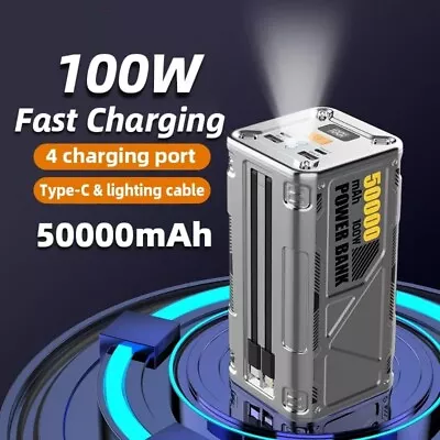 50000mAh 100W Power Bank Fast Charger External Battery Large Capacity For Laptop • $129.99