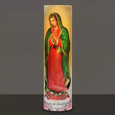 Rayer Candles - Lady Of Guadalupe Candle (2 Pc) Great For Sanctuary Vigils And P • $19