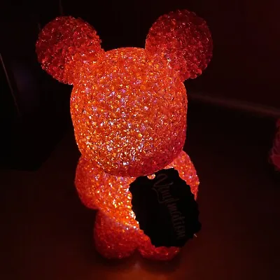 ￼Disney Parks Vinylmation ￼Light Ups 7  Mickey Mouse Figurine Hard To Find Red • $34.99