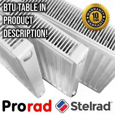 Compact Radiator PRORAD By STELRAD | P+ K1 K2 | Type 11 21 22 | ALL DIMENSIONS! • £65.42