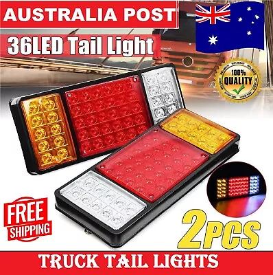 Truck LED TRAILER TAIL LIGHTS TRUCK CARAVAN UTE BOAT LIGHT SCREW Waterproof IP67 • $24.99