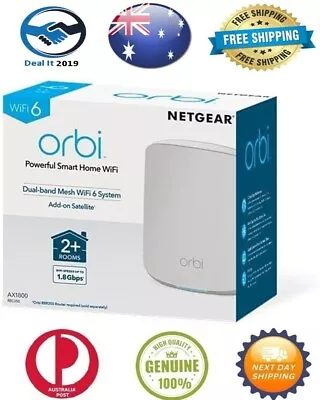 NETGEAR Orbi Whole Home WiFi 6 Add-On Satellite (RBS350) • $210