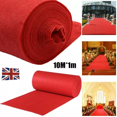 Red Carpet Wedding Aisle Floor Runner Hollywood Awards Party Decoration 10*1M • £21.99