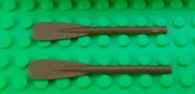 *NEW* Lego Brown Oars Paddles Figures Row Boats Canoes Dinghy Water - 2 Pieces • $2.95