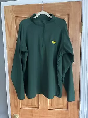 Masters Themed  Quarter Zip Performance Pullover Green XL • $40