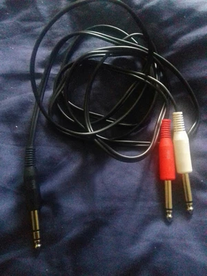 £2.50 • Buy 6.35mm MONO Jack Y Splitter Cable Lead 1 To 2 Plug Guitar Amp 6.3mm 1/4 Inch