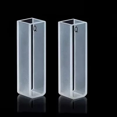 Heat Resistant Quartz Cuvette 10mm50mm Optical Path 2 Transparent Sides • $30.69