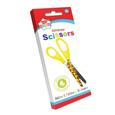 £2.89 • Buy Animal Print Pattern Childrens Kids Safety Scissors Arts & Craft School
