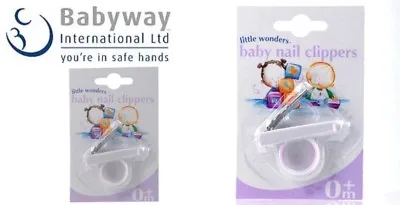 £2.79 • Buy Baby Nail Clippers 0Month+ With Finger Ring For Easy Use Brand New