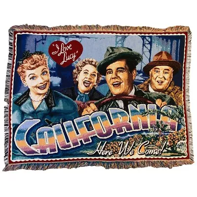 Vintage The Northwest Company I Love Lucy Tapestry Throw Blanket 42” X 58” • $60