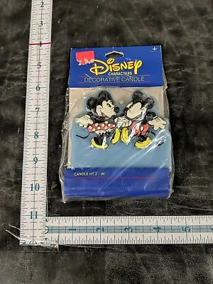 NOS Disney Mickey And Minnie Mouse Birthday Cake Candle By Gibson • $12.99