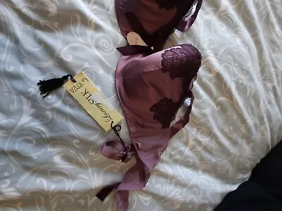 Bnwts La Senza Luxuary Silk Bra Dusky Pink Padded 36c • £13