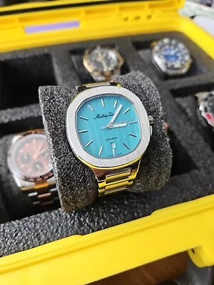 From Collector - Mathey-Tissot Evasion Quartz Blue Dial Men's Watch H152TI • $129.95