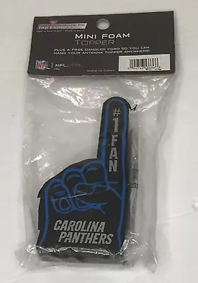 NFL Carolina Panthers #1 Fan Football Antenna Topper NEW Mini Foam Finger • $8.49