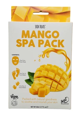 £4.95 • Buy Skin Treats Mango Spa Pack | Face, Foot & Hand Masks