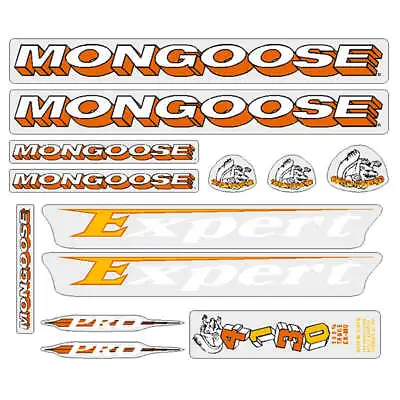 Mongoose - 1994 Expert Pro - For Purple Frame Decal Set - Old School Bmx • $88