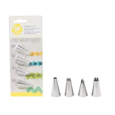 £8.38 • Buy Borders Tip Nozzle Set Of 4 Piping #10, #32, #70 & #105 