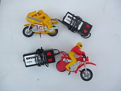 Pair Of Remco Remote Command Toy Motorcycles Dunlop Marlboro Label Vintage • $19.99