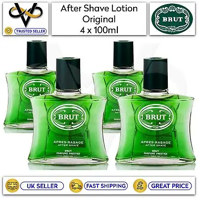 Brut Men's After Shave Original Fragrance Lotion Boxed Set Of 4 100ml • £19.95