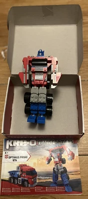 £5 • Buy 2010 Hasbro G1 Transformers Kre-o Kreo Optimus Prime Figure Set Boxed 90 Pcs