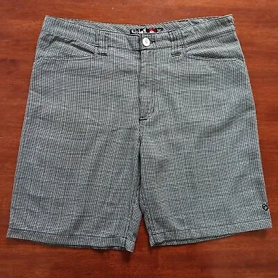 Vintage Y2K QUIKSILVER Plaid Check Chino Bermuda Walk Shorts Trousers - Size 36 • $35