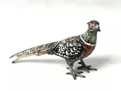 Antique Rare Vienna Cold Painted Bronze  Pheasant Bird Group Figure • $95