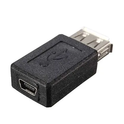 USB 2.0 Type A Female To Mini B 5-pin Female Adapter Converter • $5.99