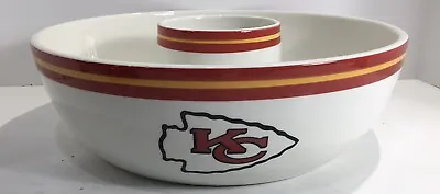 Kansas City NFL Football Chiefs Chip And Dip Set Ceramic Memory Company • $49.99