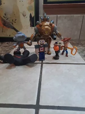 Roblox Galiath Mincraft Man Stretch Spiderman And Woody Toy Figures • $8
