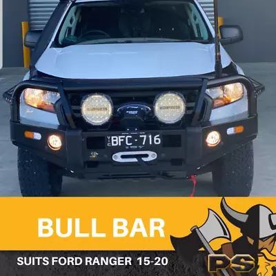 Bull Bar Winch Bar For Ford Ranger 2015-2018 Mk2 Adr Approved Techpack • $1199