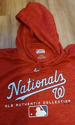 Washington Nationals Hooded Sweatshirt Hoodie Men's XL Majestic • $6.99