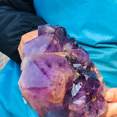 5.1LB Natural Amethyst Quartz Cluster Crystal Specimen Mineral Point Healing • $0.99